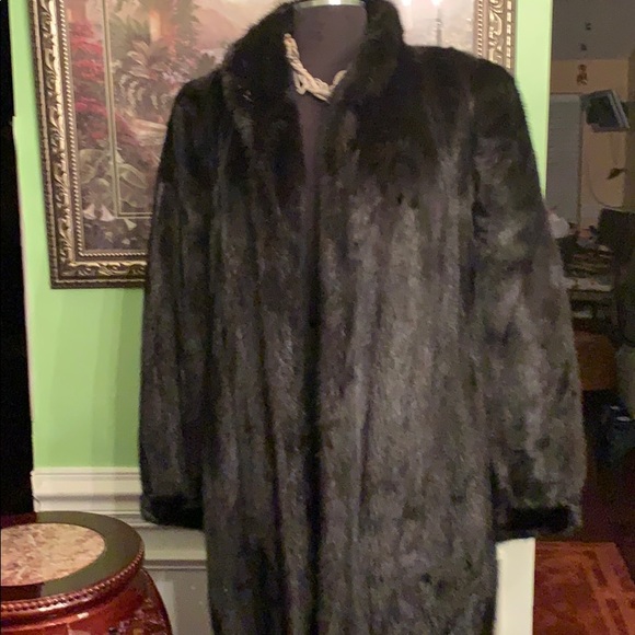 Mink Jackets & Blazers - Full length black mink coat excellent condition